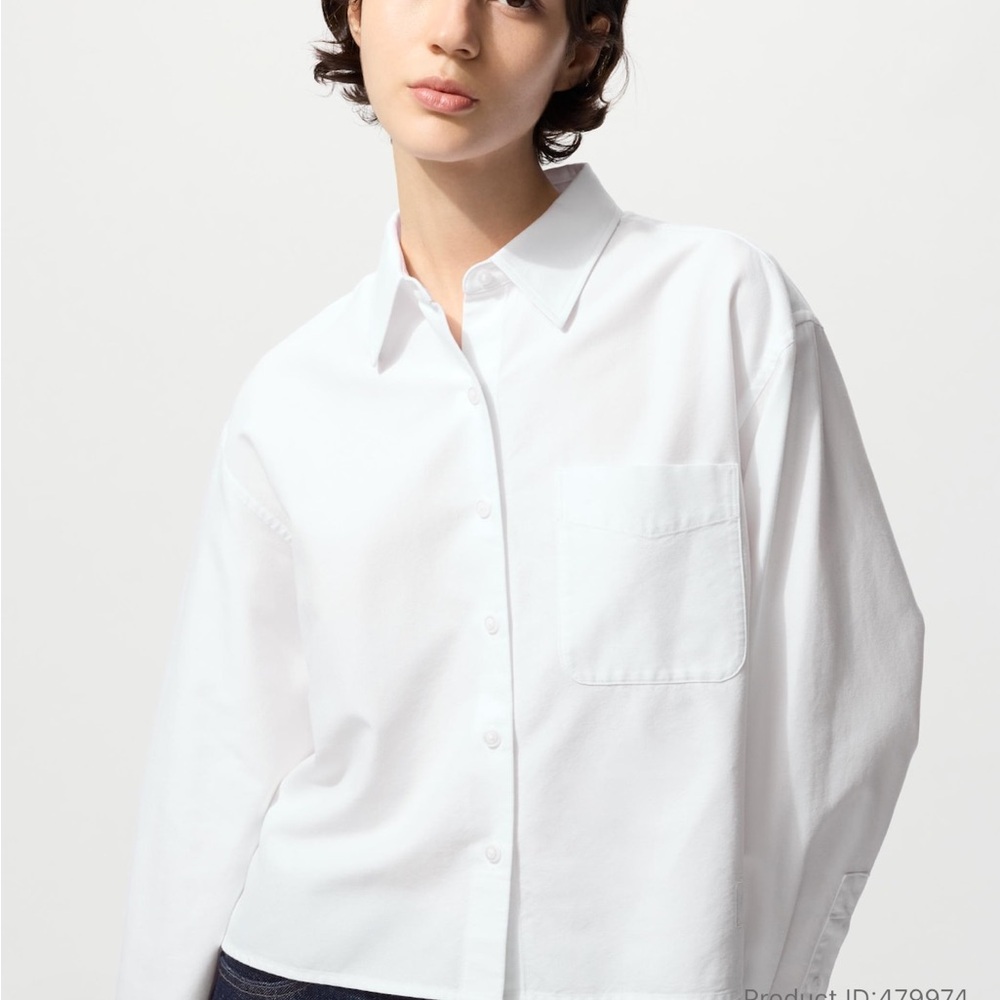 Uniqlo Women's JW Anderson White Oxford Shirt